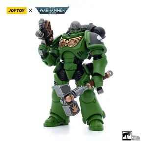 Collectible figurine JOYTOY Warhammer 40k Salamanders Assault Intercessors Sergeant Krajax image-0