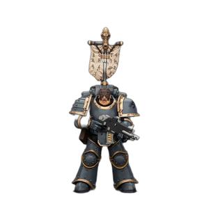 Figurine JOYTOY Warhammer The Horus Heresy 1/18 Space Wolves Grey Slayer Pack Grey Slayer With Legion Vexilla