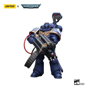 Sběratelská figurka JOYTOY Warhammer 40k Ultramarines Desolation Marine with Castellan Launcher (Superfrag) image-2