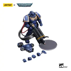 Sběratelská figurka JOYTOY Warhammer 40k Ultramarines Desolation Marine with Castellan Launcher (Superfrag) image-4
