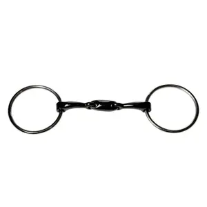 Boca dupla ovalada com quebra para cavalo JP Korsteel Loose Ring Snaffle Bit image-0