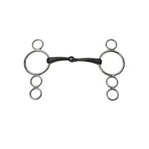 Dubbel bit voor paarden JP Korsteel Ring Dutch Gag Bit image-0