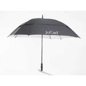Square telescopic double canopy umbrella with shaft JuCad