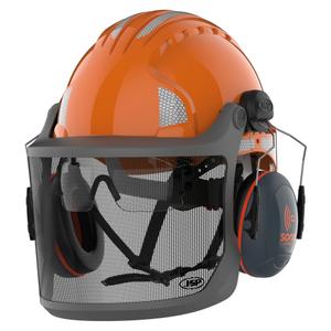 Forest helmet with Sonis Compact ear cups JSP EVOGuard M3