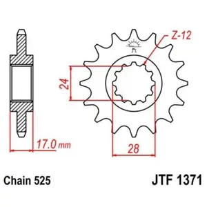 Motorcycle sprocket JT Sprockets Honda CBR 600 F image-0
