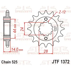 Motorcycle sprocket JT Sprockets Honda VT 750 C2 Shadow Spirit image-1