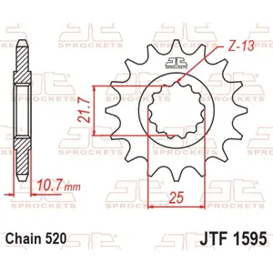 Motorcycle sprocket JT Sprockets Yamaha XJ6 S diversion image-1