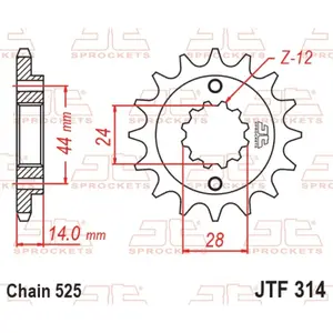 Motorcycle sprocket JT Sprockets Honda XRV 750 AFRICA TWIN image-1