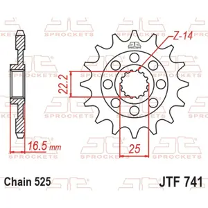 Motorcycle sprocket JT Sprockets Ducati 749 Dark image-1