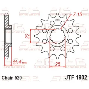 Motorcycle sprocket JT Sprockets CF Moto 800 MT Touring image-0