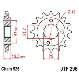 Motorcycle sprocket JT Sprockets Honda VT 600 C Shadow image-0