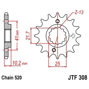 Motorcycle sprocket JT Sprockets Aprilia Pegaso 650 Strada image-0