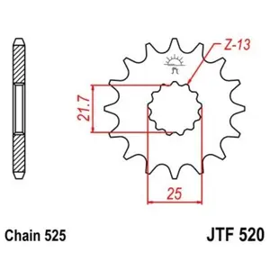 Motorcycle sprocket JT Sprockets Suzuki GSF 650 Bandit image-0