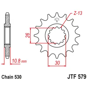 Motorcycle sprocket JT Sprockets Yamaha FZ1 S Fazer ABS image-0