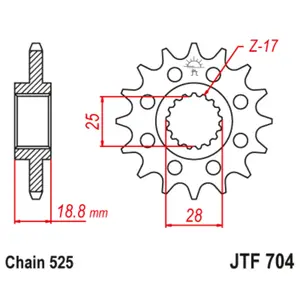 Motorcycle sprocket JT Sprockets Husqvarna Nuda 900 ABS image-0