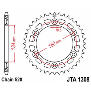 Motorcycle crown JT Sprockets Honda CBR 1000 RR-R Fireblade SP image-0