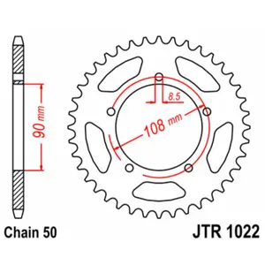 Motorcycle crown JT Sprockets Ducati Pantah 500 image-0