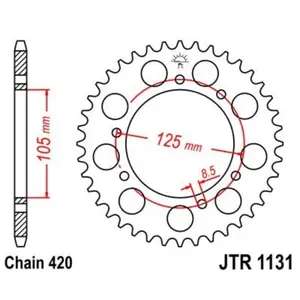 Motorcycle crown JT Sprockets Aprilia SX 50 image-0