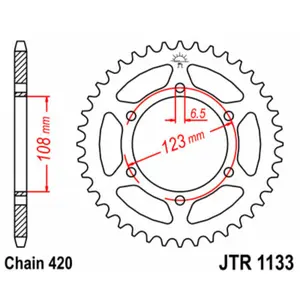 Motorcycle crown JT Sprockets Aprilia Rs4 50 image-0