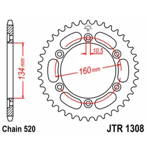 Motorfiets kroon JT Sprockets Honda Cbr 900 Rr Fireblade (Sc44) image-0