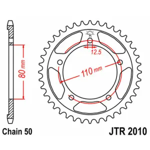 Standard Steel Motorcycle Crown JT Sprockets 530 Triumph Sprint 900 image-0