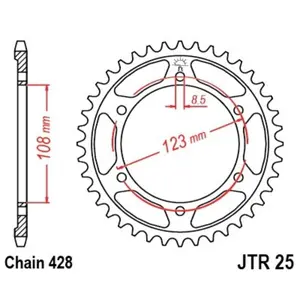 Standard Steel Motorcycle Crown JT Sprockets 428 Aprilia RS4 125 60T image-0