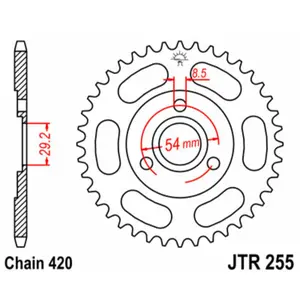 Standard Steel Motorcycle Sprocket JT Sprockets 420 image-0