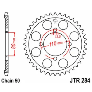 Standard Steel Motorcycle Crown JT Sprockets 530 Honda CB 750 K Four (CB750) image-0