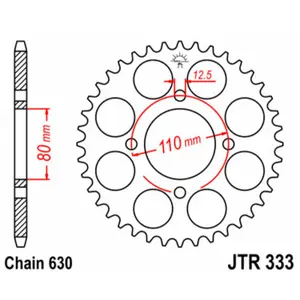 Standard Steel Motorcycle Crown JT Sprockets 630 Honda CB 750 F Super Sport (CB750G) image-0