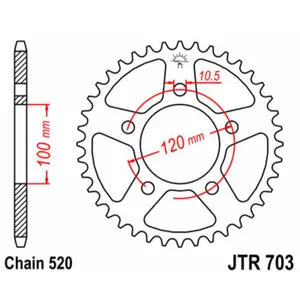 Corona de la moto JT Sprockets Aprilia Pegaso 650 Strada image-0
