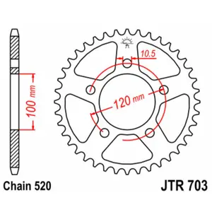 Standard Steel Motorcycle Crown JT Sprockets 520 Aprilia RS 125 image-0