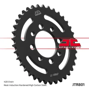 Standard Steel Motorcycle Crown JT Sprockets 420 Kawasaki KLX 110 (KLX110A) 42T image-1