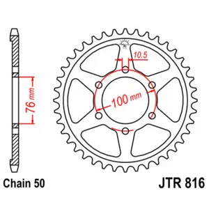 Standard Steel Motorcycle Crown JT Sprockets 530 Suzuki GSF 1200 Bandit 45T image-0