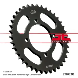 Standard Steel Motorcycle Crown JT Sprockets 428 Sym XS 125K 4T E3 / Yamaha YBR 125 E image-1