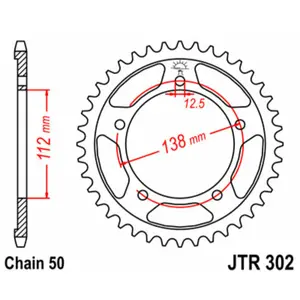 Standard Steel Motorcycle Crown JT Sprockets 530 Honda CB 1300 S ABS (SC54) / Honda CB 1100 X-11 SF (SC42) image-0