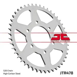 Standard Steel Motorcycle Crown JT Sprockets 520 CF Moto 650 GT / Polaris Trail Boss 325 image-1