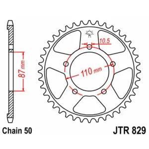 Standard Steel Motorcycle Crown JT Sprockets 530 Suzuki GSX-R 750 R image-0