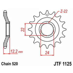 Standard Steel Motorcycle Sprocket JT Sprockets 520 Aprilia Pegaso 600 image-1