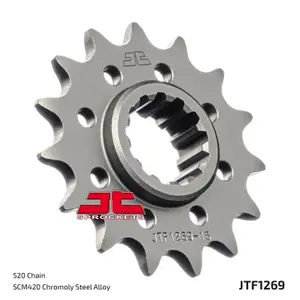 Standard Steel Motorcycle Sprocket JT Sprockets 520 Honda CBR 1000 RR Fireblade SP ABS (SC59) 15T image-1