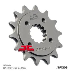 Standard Steel Motorcycle Sprocket JT Sprockets 520 Honda XR 650 L (RD06) / Polaris Outlaw 500 15T image-1