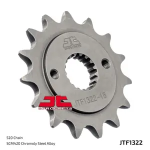 Standard Steel Motorcycle Sprocket JT Sprockets 520 Honda XR 400 R (NE03) image-1