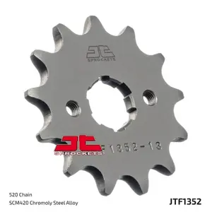 Standard Steel Motorcycle Sprocket JT Sprockets 520 Honda TRX 300 EX Sportrax 2WD (TE19) image-1