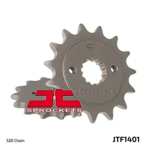 Standard Steel Motorcycle Sprocket JT Sprockets 520 Kawasaki KFX 400 2WD (KSF400A) 14T image-1