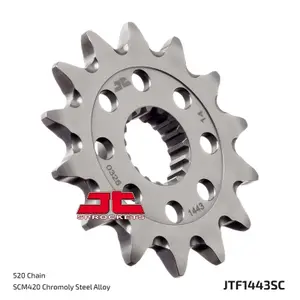 Mud-Resistant Steel Motorcycle Sprocket JT Sprockets 520 Suzuki RM-Z 450 14T image-1