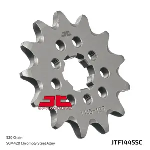 Mud-Resistant Steel Motorcycle Sprocket JT Sprockets 520 Kawasaki KX 125 (KX125K) 13T image-1