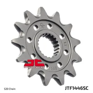 Mud-Resistant Steel Motorcycle Sprocket JT Sprockets 520 Kawasaki KX 250 F (KX250T) 14T image-1