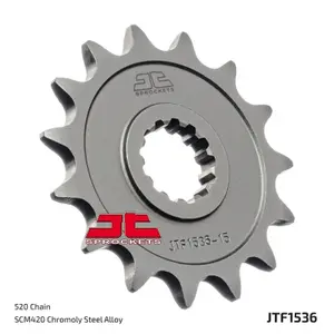 Standard Steel Motorcycle Sprocket JT Sprockets 520 Kawasaki KFX 450 R 2WD (KSF450B) 14T image-1