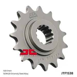 Standard Steel Motorcycle Sprocket JT Sprockets 520 Kawasaki Z 750 S (Z750K) 14T image-1