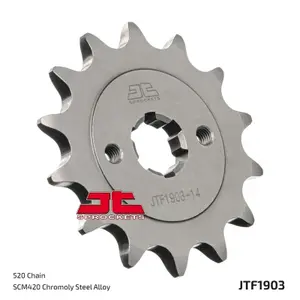 Standard Steel Motorcycle Sprocket JT Sprockets 520 Husqvarna Svartpilen 125 / KTM 125 Duke ABS 14T image-1