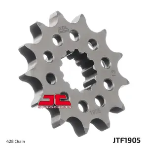Standard Steel Motorcycle Sprocket JT Sprockets 428 Beta Evo 80 2T Senior / Husqvarna TC 85 Big Wheels 19/16 13T image-1